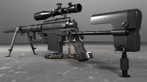 cheytac m200 intervention sniper rifle 3D model