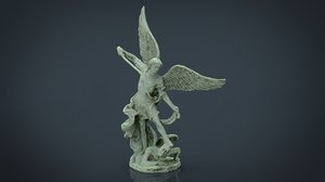 saint michael archangel 3D model
