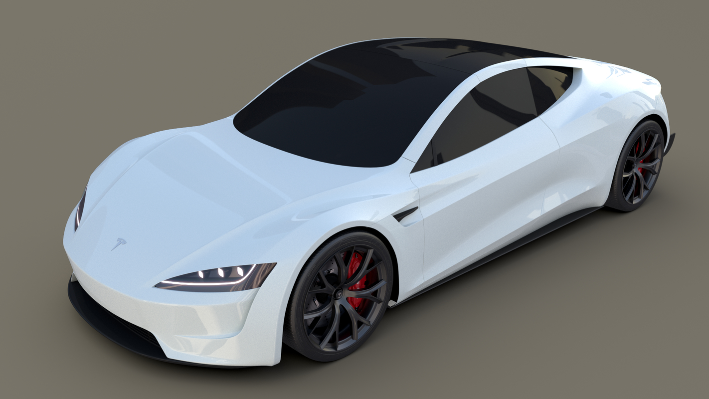 tesla roadster3d模型