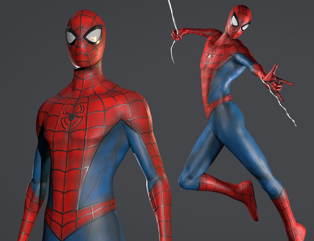 Spiderman rigging ready 3D TurboSquid 1395659