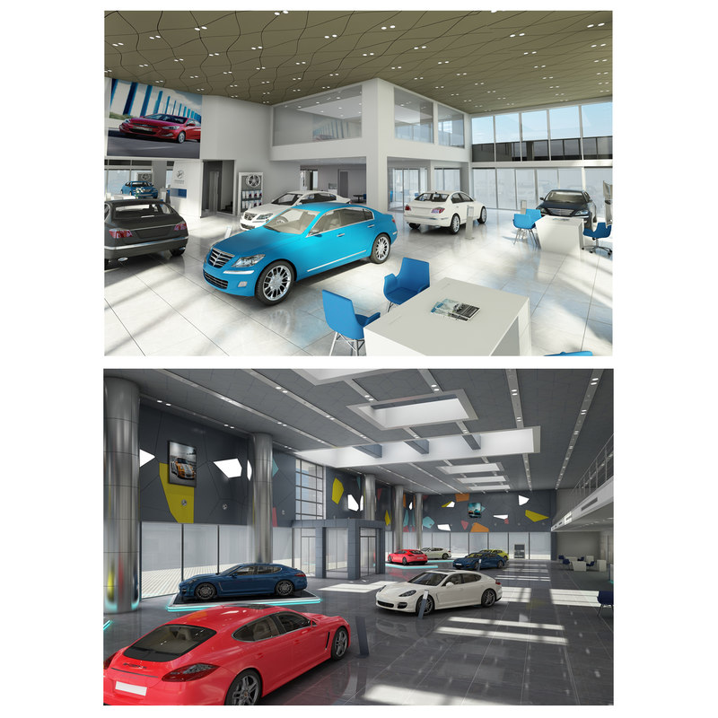 3D model car dealership TurboSquid 1395652
