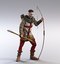 medieval english archer 3D