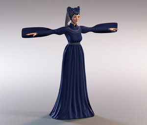 medieval lady model