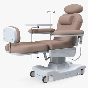 electronic dialysis chemotherapy chair 3D model