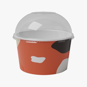 ice cream cup model