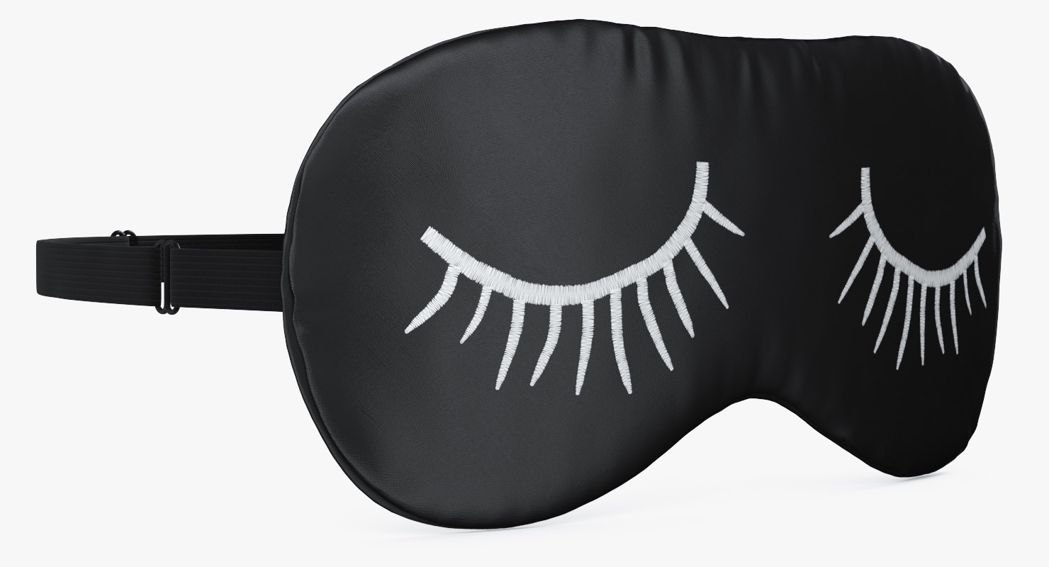 Eyelashes sleeping mask model TurboSquid 1395845