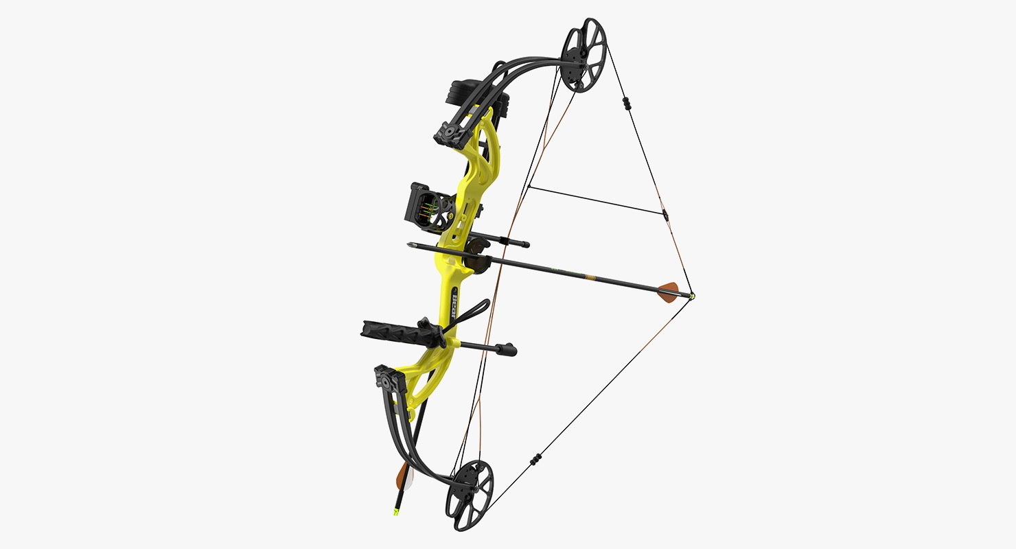 3D model armed compound bow bear TurboSquid 1396091