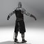 3D model medieval heraldic knight
