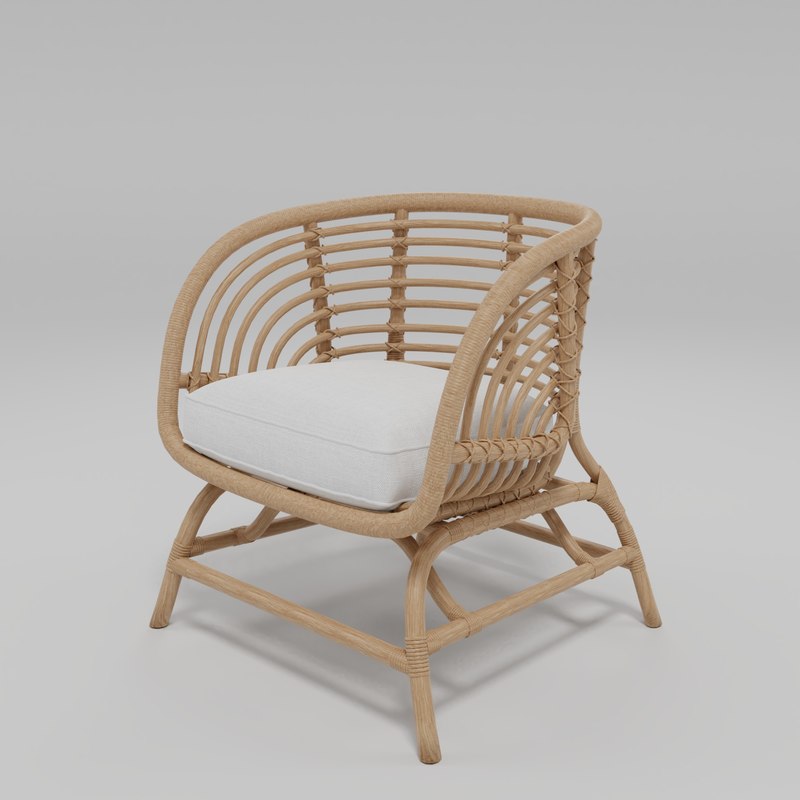 3D ikea buskbu rattan chair - TurboSquid 1396071