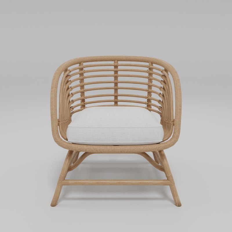 3d Ikea Buskbu Rattan Chair Turbosquid 1396071