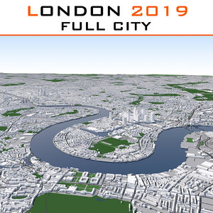 london cityscape 3d model