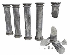 3D old columns