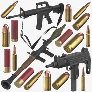 weapons bullets 3D model