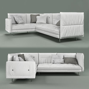 sofa bonaldo alvar 3D model