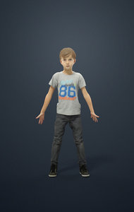 3D model rigged characters include biped
