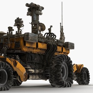 realistic future vehicle 3D model