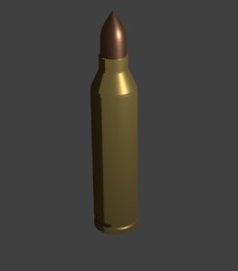 3D 5 56mm bullet