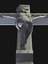 statue jesus christ cross 3D model