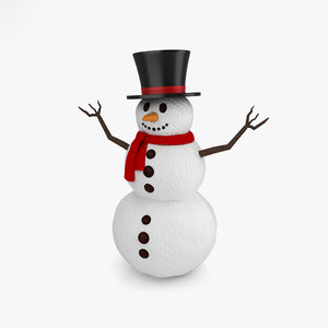 snowman snow man 3D model