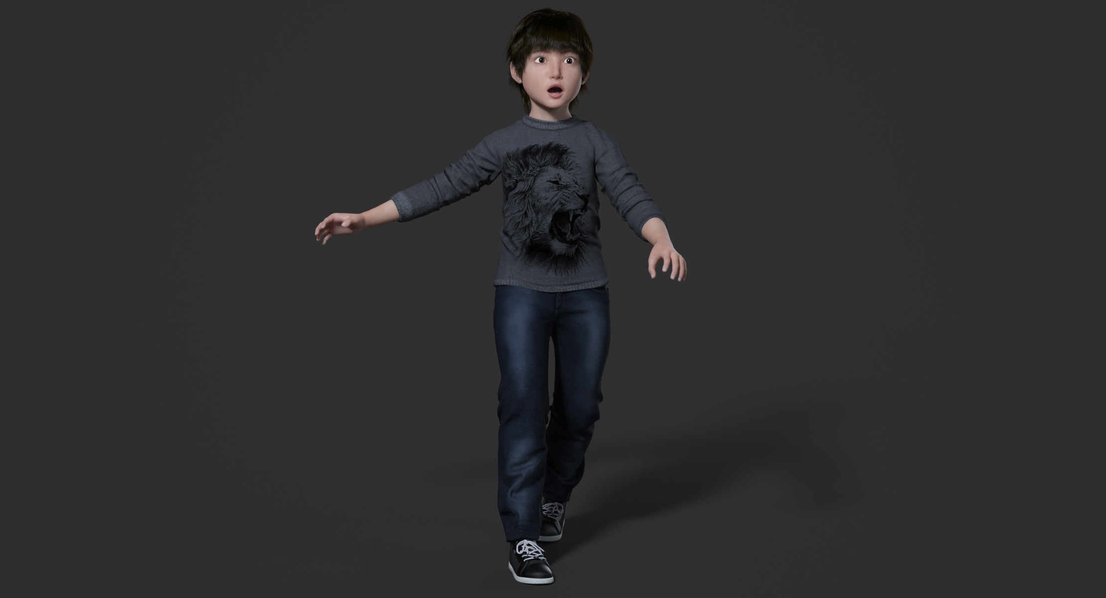 Lucas realistic child rig 3D 1148900 TurboSquid