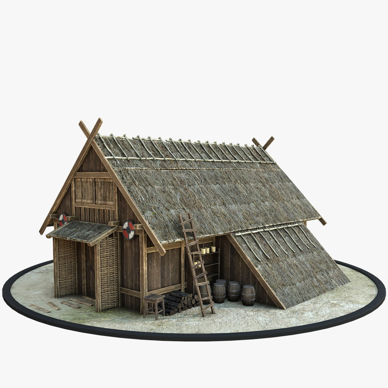 Modelo 3d Casa Vikinga Turbosquid 1397043