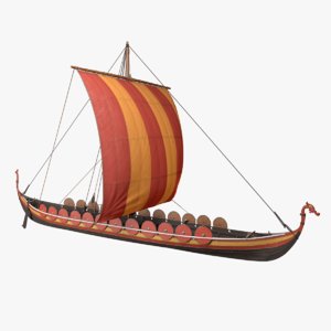 3D ship viking