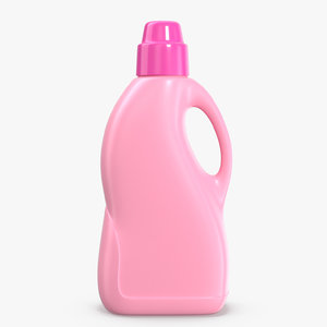 3D pink bottle