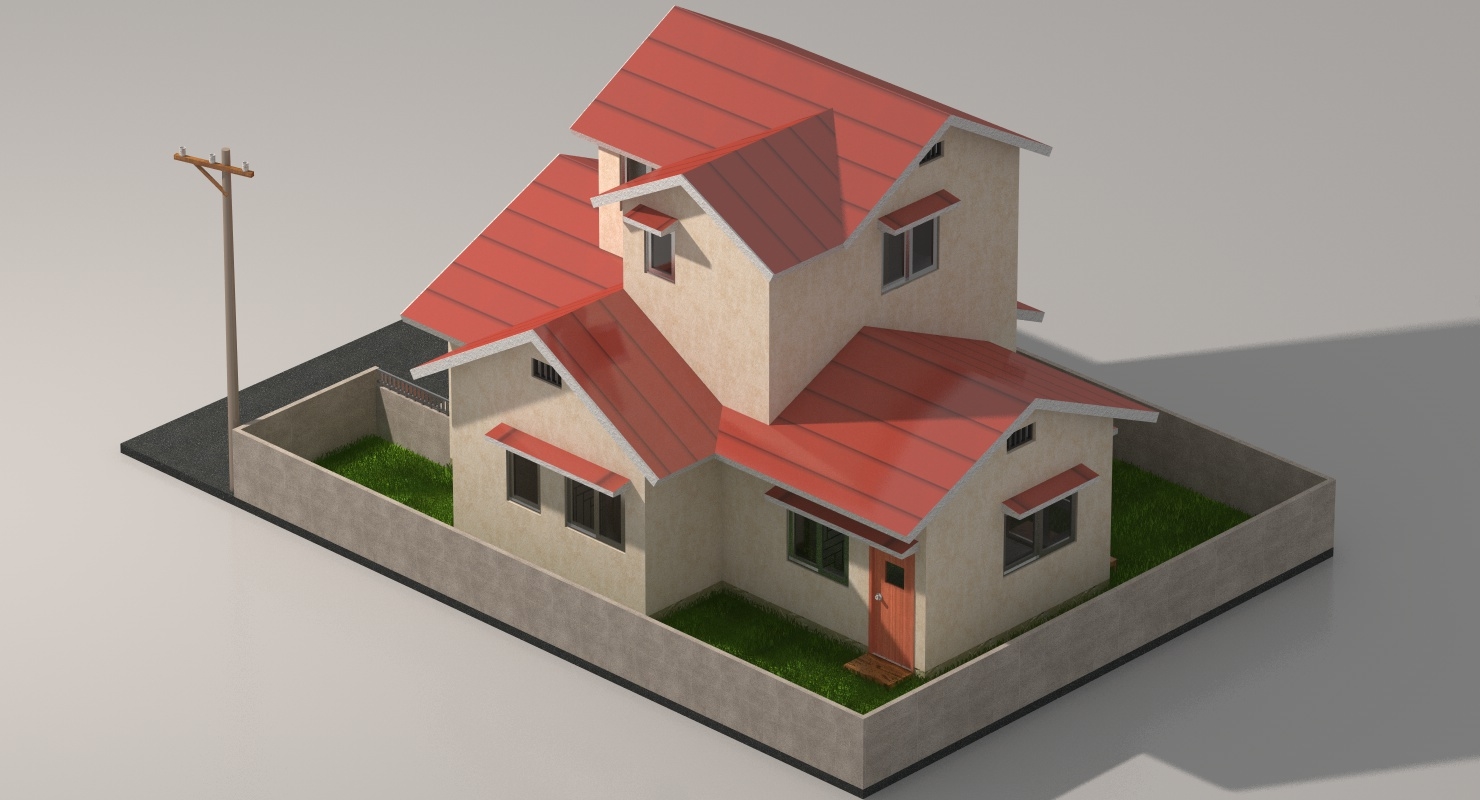 Japanese anime house 3D - TurboSquid 1397476