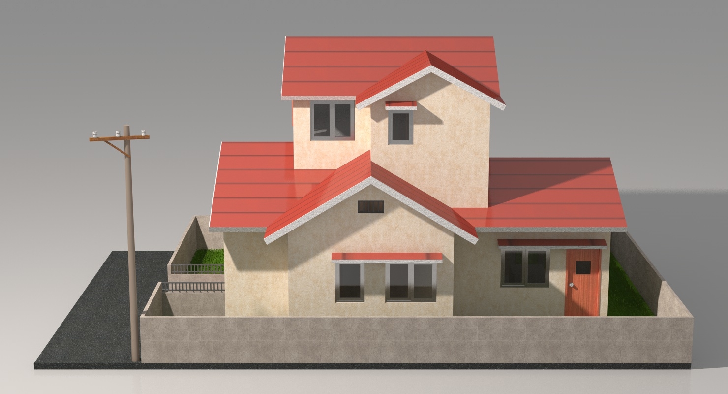 Japanese anime house 3D - TurboSquid 1397476