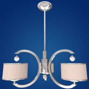 3D chandelier lamps model