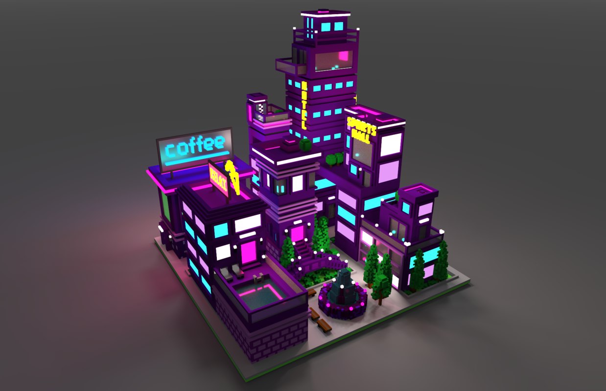 Voxel 3D model TurboSquid 1397615