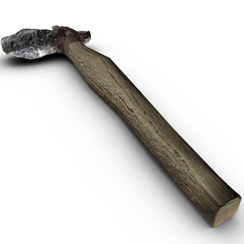 Stoneage hammer 3D model TurboSquid 1397679