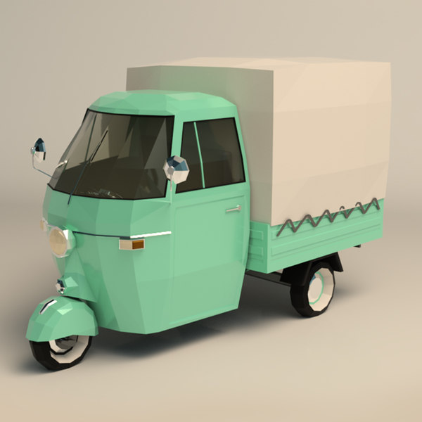 低聚3d三轮车模型