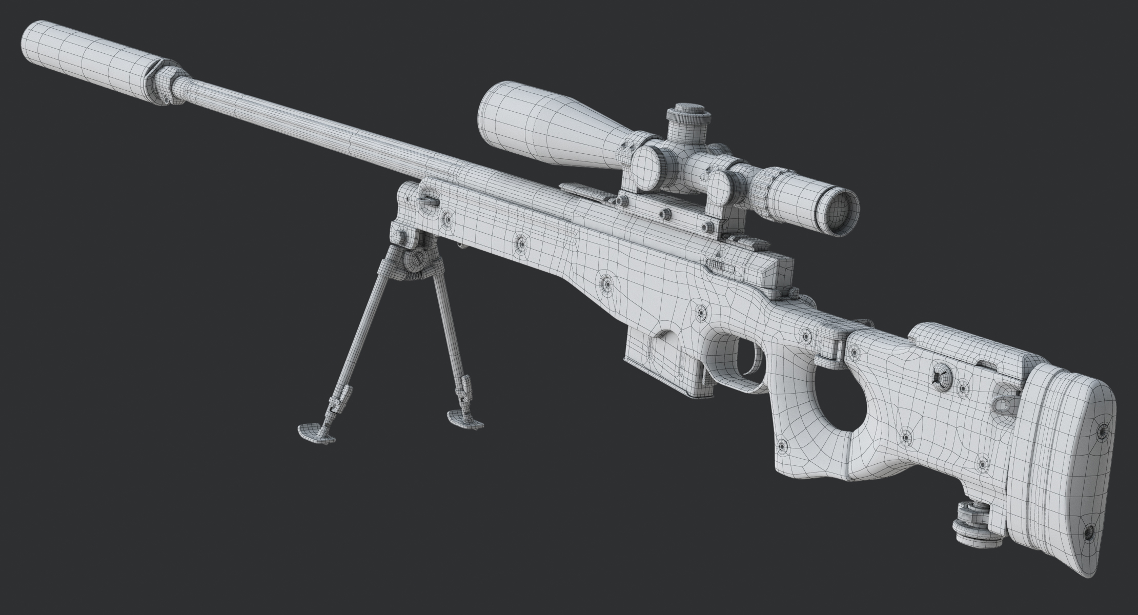 3D rifle sniper l115a3 - TurboSquid 1397828