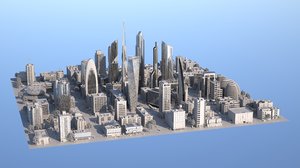 city buildings 3D model