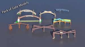 pack different gate 3D model