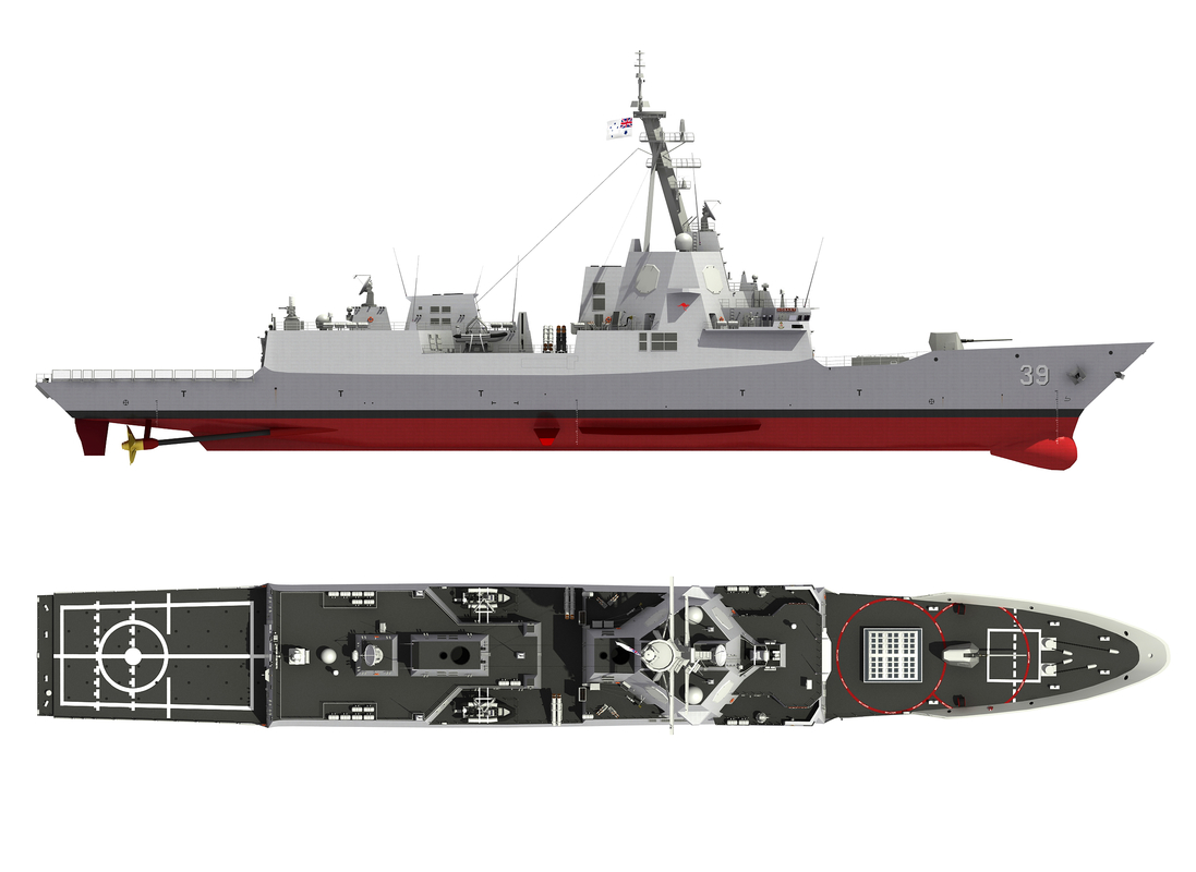 3D australian destroyer hobart - TurboSquid 1397990