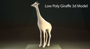 giraffe animal 3D