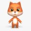 3D cute cartoon fox mobile
