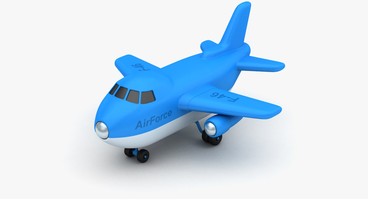 blue toy airplane