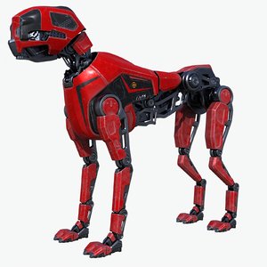 robot dog 3D model