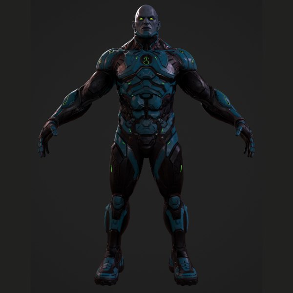 3d Cyborg Character Rig - Turbosquid 1499841