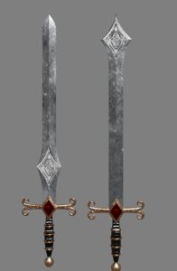 3D 2 swords model