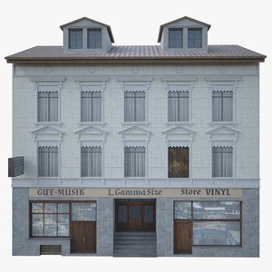 facade building 3D