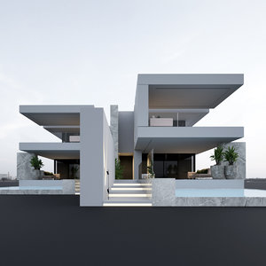 3D building villa