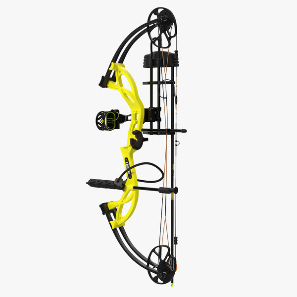 yellow compound bow bear model