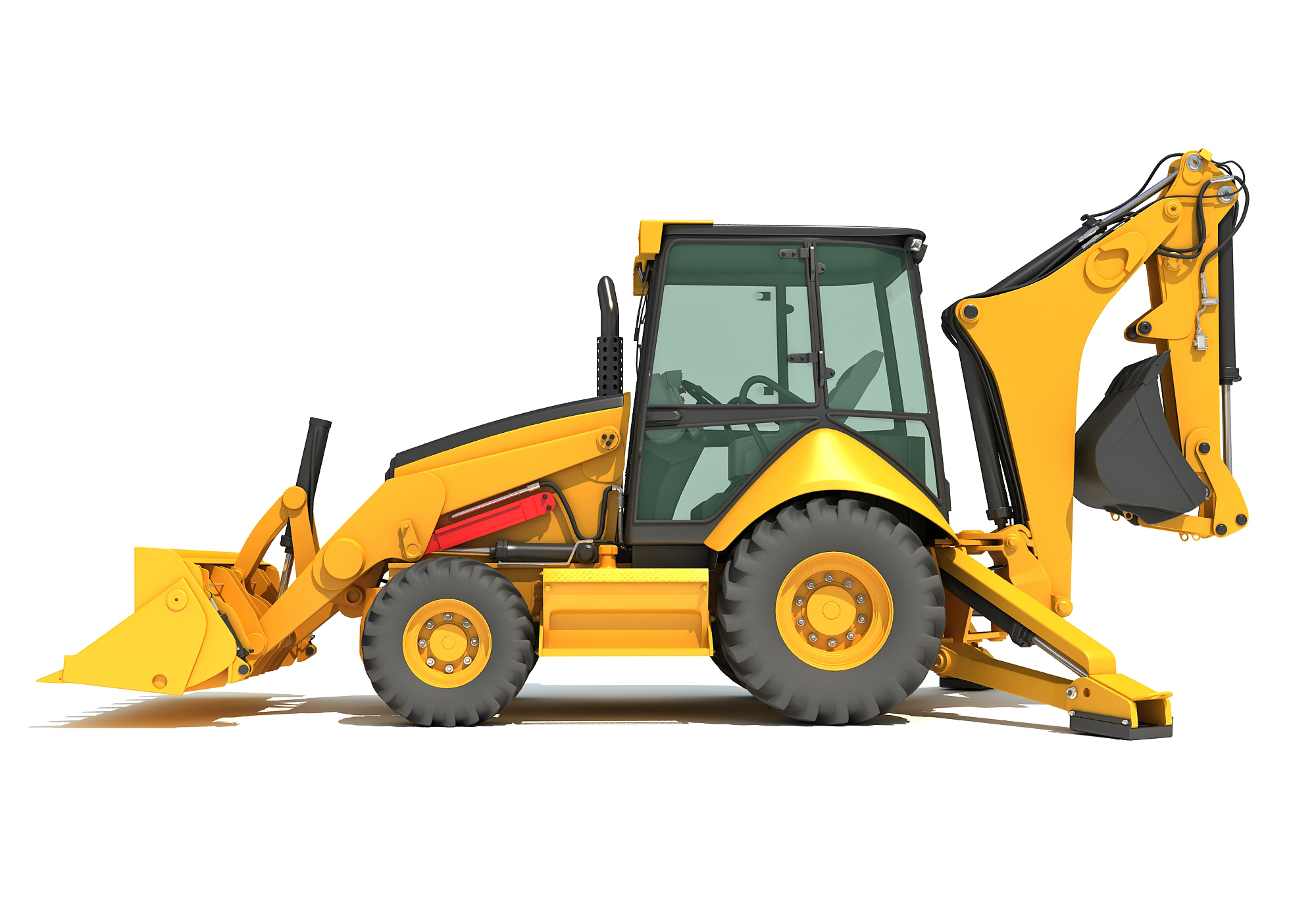 3D Model Backhoe Loader - TurboSquid 1398386