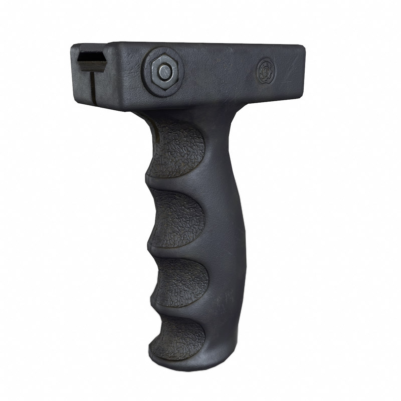 Vertical foregrip weapon 3D model - TurboSquid 1398403