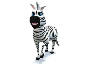 zebra cartoon model