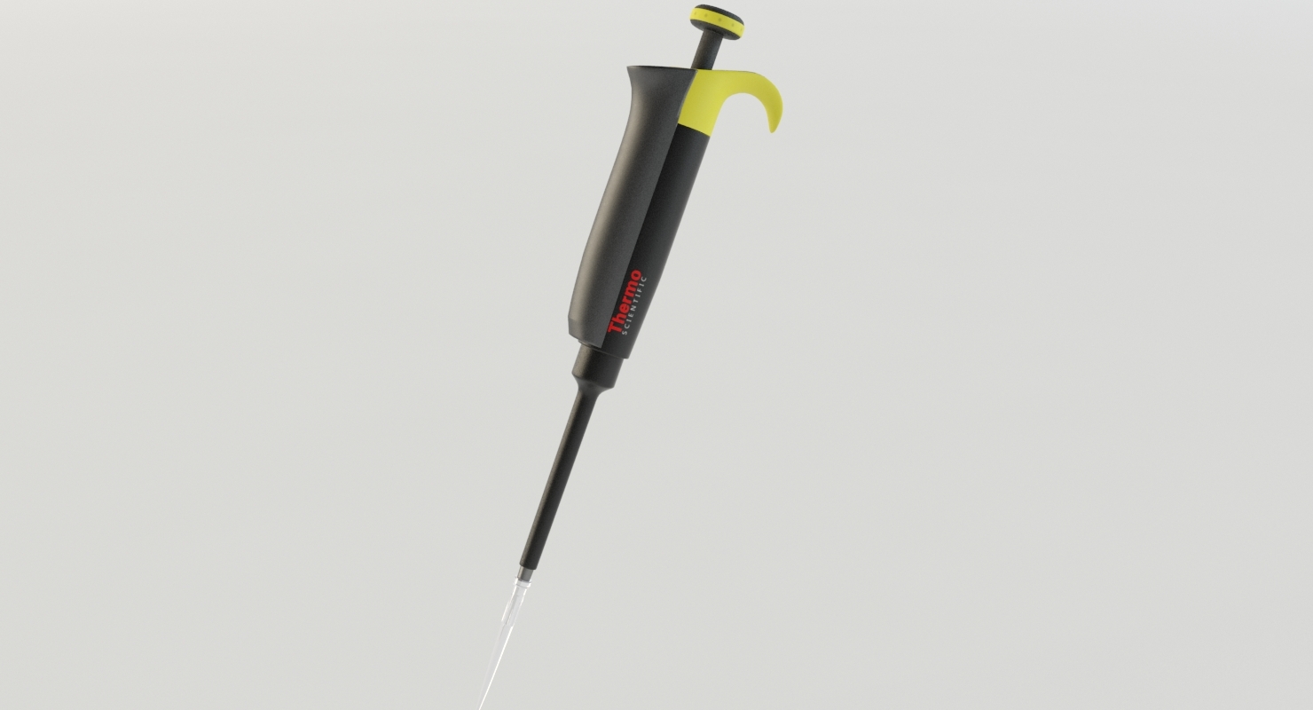 Pipette thermo model TurboSquid 1398619